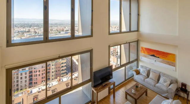Апартаменты Atico Top Granada, Penthouse, 18-19th floor, City Centre, Views, Terrace, Free Parking