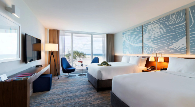 Номер Standard с видом на океан B Ocean Resort Fort Lauderdale Beach