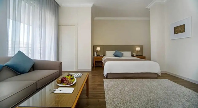 Двухместный люкс с балконом AlQasr Metropole Hotel