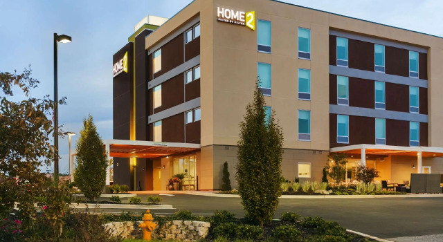 Кровать в общем номере Home2 Suites by Hilton Columbus