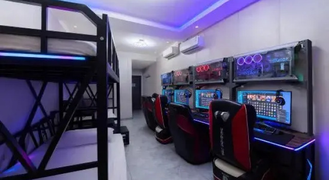 Кровать в общем номере Shousu E-sports Hotel