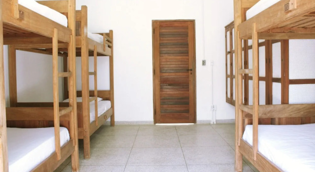 Кровать в общем номере с видом на сад Casa Bacarirá