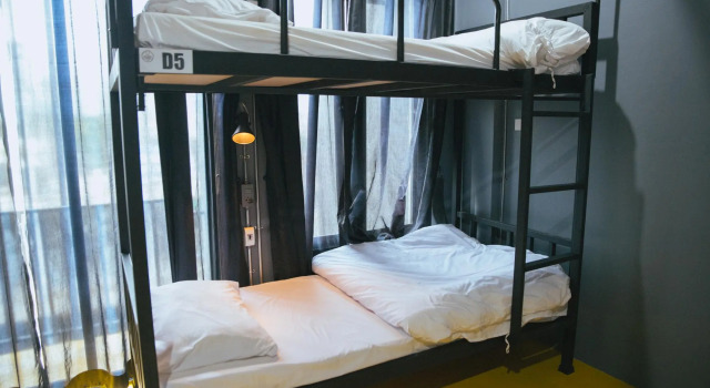 Кровать в общем номере The Bird Hub Hostel