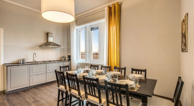 Кровать в общем номере Пентхаус с 6 комнатами Imperial Panorama Penthouse