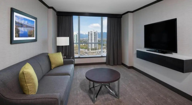 Двухместный люкс Executive Hilton Vancouver Metrotown