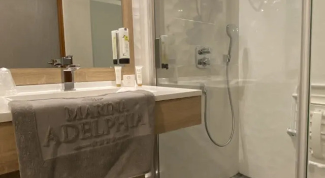 Двухместный номер Standard с балконом и с видом на озеро Logis Hôtel & Spa Marina dAdelphia