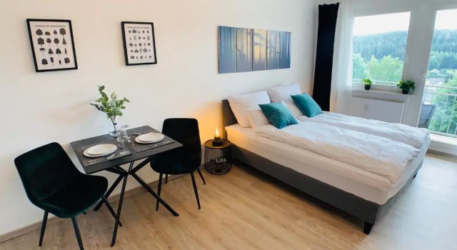 Апартаменты Komfortables Apartment in Bad Elster mit Netflix