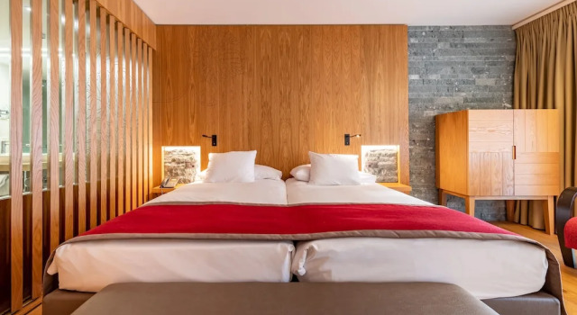 Номер Deluxe с балконом Hôtel des Bains de Saillon