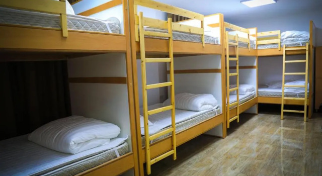 Yurtta yatak Eco Hostel