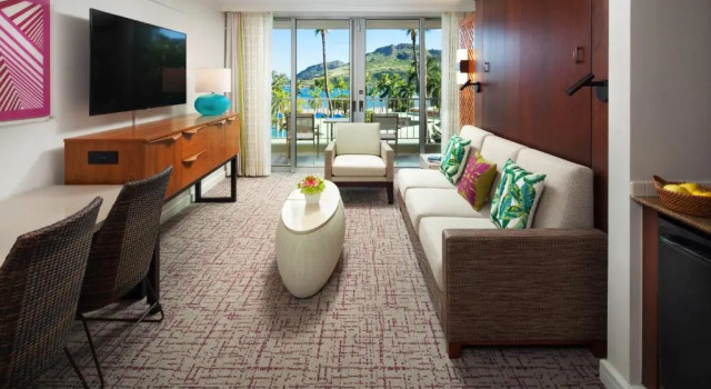 Номер Standard с балконом и с видом на океан Marriotts Kauai Beach Club