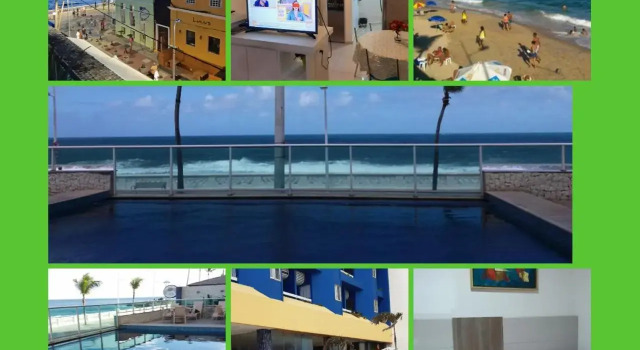 Studio Lateral Vista Mar Barra Apartamento Inteiro Completo, Забронировать Отель Отели Сальвадора с бассейном, рядом с Santo Antonio da Barra Fort, Бассейн