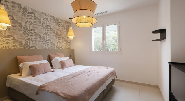 Апартаменты Superior с 2 комнатами с балконом и с видом на море Résidence Omigna, Spacious Luxury Apartments, Cargese, Corse du Sud