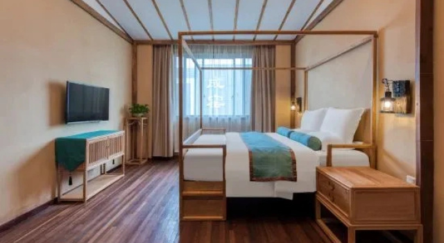 Люкс с красивым видом из окна Mingfangyuan Art Hotel