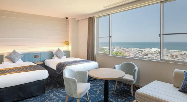 Номер Standard с видом на океан KAMENOI HOTEL Awajishima