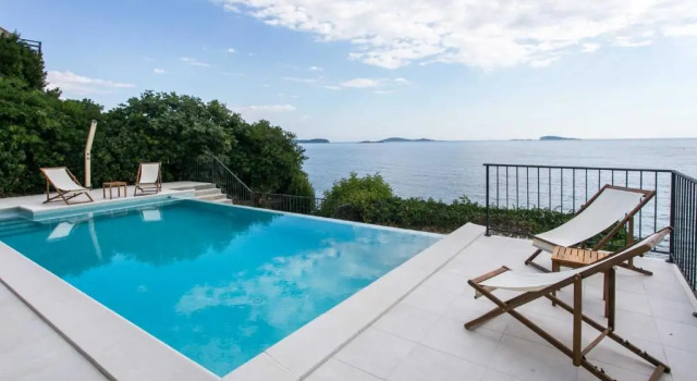 Апартаменты с 2 комнатами с балконом и с видом на море Apartments Villa Mirjana