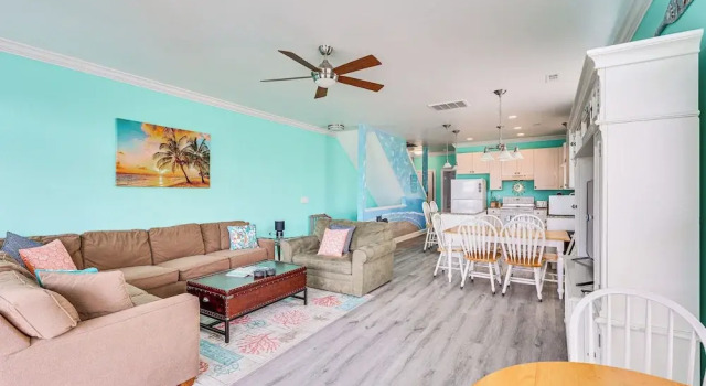 Calm Coastal Haven w/ 2 Balconies Near Beach