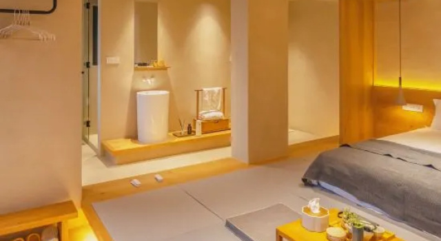Кровать в общем номере Guangzhou Huiyin Fashion Hotel (Pazhou Convention and Exhibition Xingang East Subway Station)
