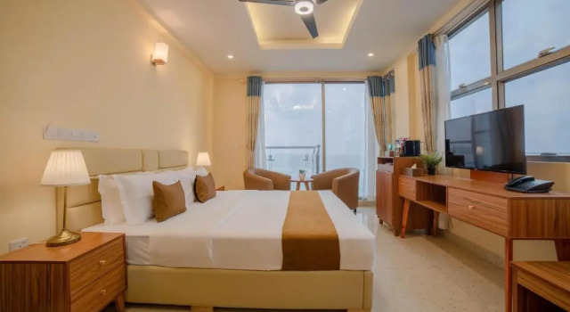 Двухместный номер Deluxe с балконом и с видом на море Amber Beach Hotel at Hulhumale