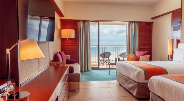 Standard Zimmer mit Balkon und an der Küste Hotel Nikko Guam