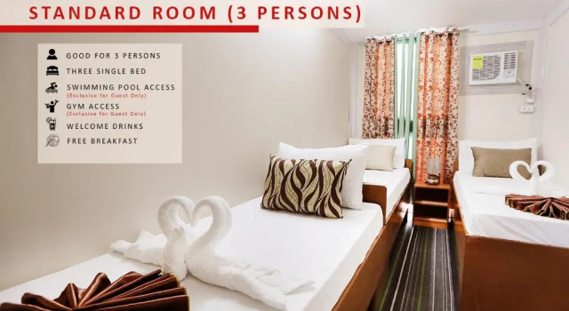 Трёхместный номер Standard Aerostop Hotel & Restaurant