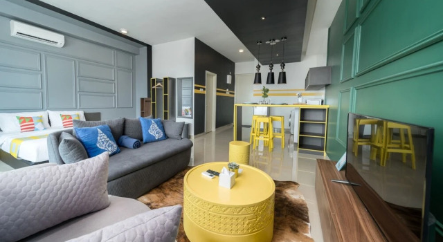 Номер Classic OYO Home 89391 Awesome 1br Arte Plus