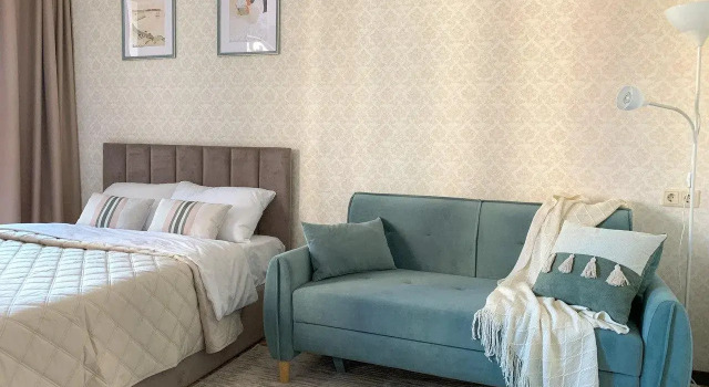 Сomfortable studio in the Academ, Boek Appartement Kalininsky district 