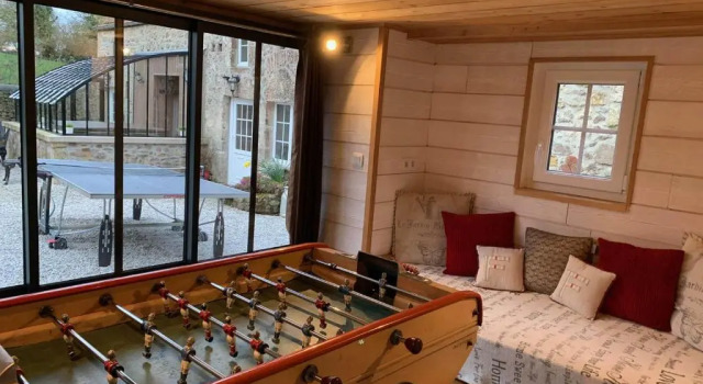 Коттедж La Duckerie, Gîte 4*,55 Pers, SPA SAUNA OPTION salle de jeux, société La Clef Decamp