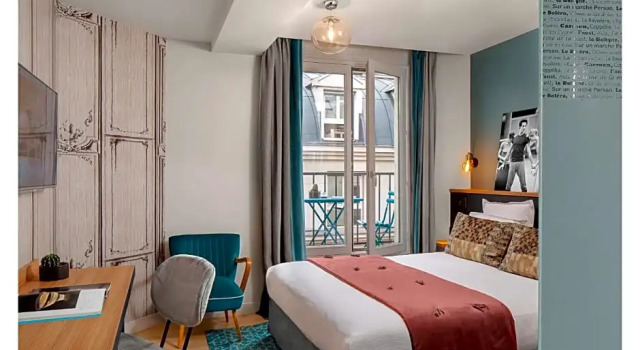 Номер Deluxe с балконом Lyric Hotel Paris Opera
