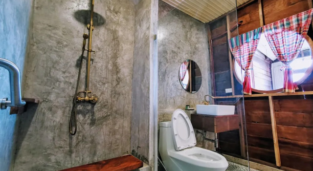 Двухместный номер Deluxe с балконом и с видом на реку Suneta Hostel Chiangkhan