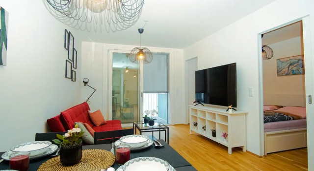 Beautiful 1-bed Apartment in Vienna, Rezerwuj Apartament Hotele w Wiedeń z parkingiem, Parking