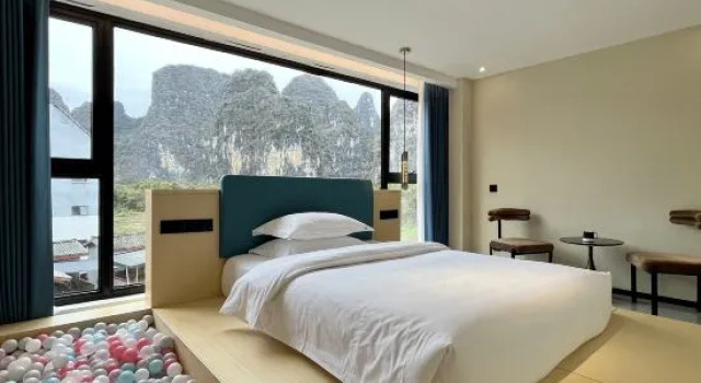 Семейный люкс Yangshuo Qiyue Waterfront · Xiyue Haven (Ten-Mile Gallery Yulong River)