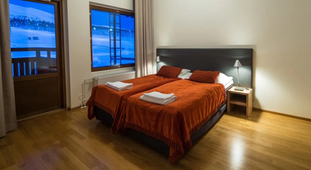Семейные апартаменты с 2 комнатами с балконом Lapland Hotels Saaga