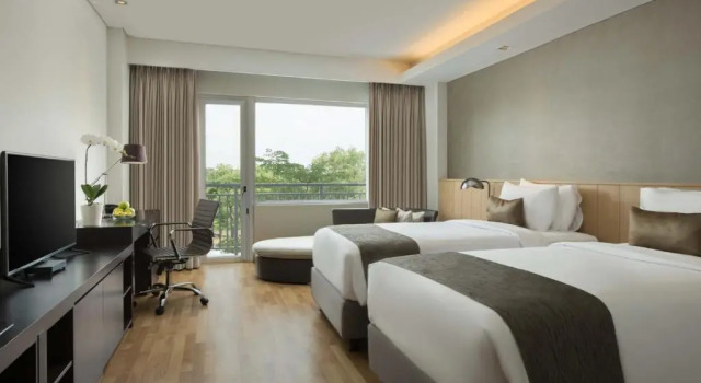 Camera Premier con vista sul campo da golf Delonix Hotel Karawang