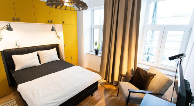 Stilvolle Wohnung mit ruhig gelegenem Balkon, Varaa Hotelli Wien Itävalta