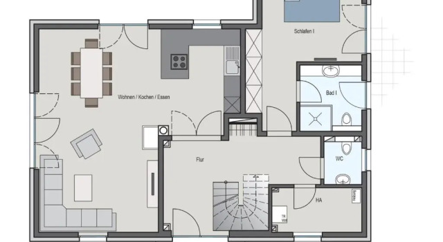 Коттедж Ferienhaus Graukranich 41
