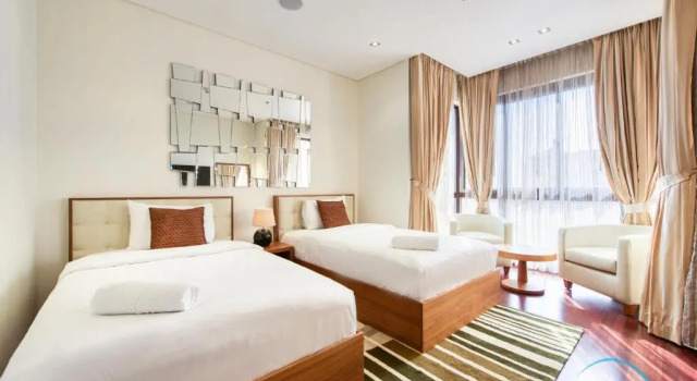 Апартаменты Splendid 2 Bedroom Apartment at Royal Amwaj, Palm Jumeirah by Deluxe Holiday Homes