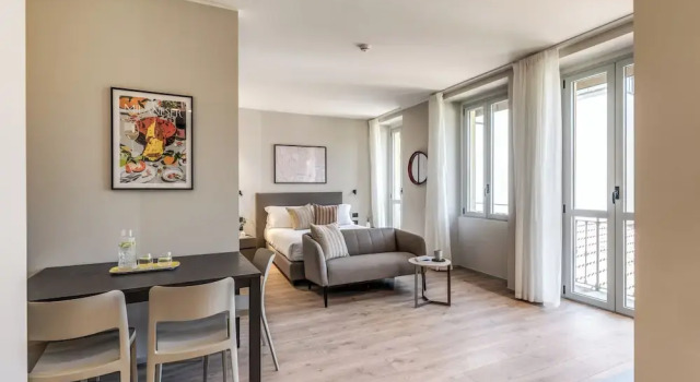 Двухместная студия с балконом Seety Porta Romana Corte