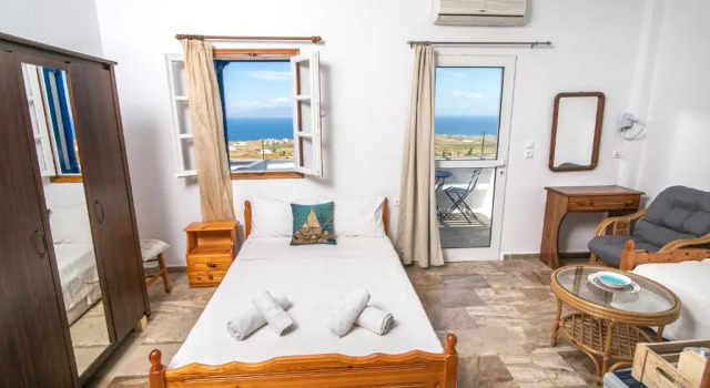 Двухместный номер Standard с видом на море Stelios Rooms