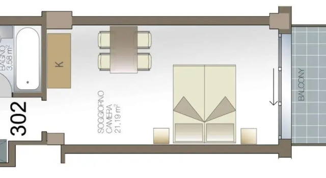 Апартаменты c 1 комнатой Regal Residence