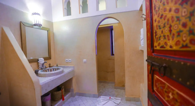 Camera doppia Deluxe con vista sul cortile Riad Melhoun & Spa
