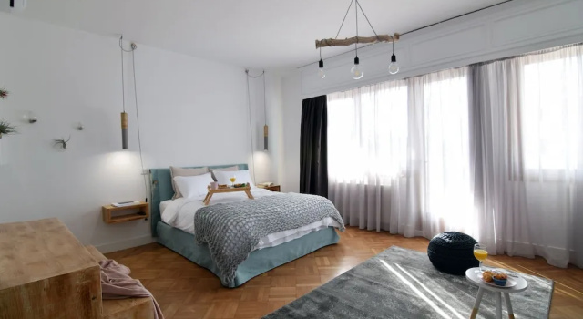 Студия Comfort с балконом и с видом на город Grey Studios by Skg Apartments