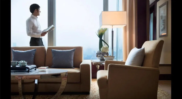 Номер Executive с видом на парк Marriott Shanghai Changfeng Park