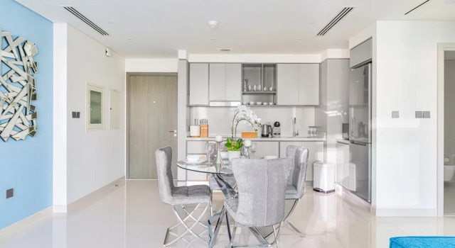 Апартаменты Deluxe c 1 комнатой с балконом и с видом на море Sunrise Bay - Ultra Luxury Emaar Beachfront - Private Beach and Pool