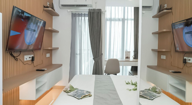 Студия Standard Japandi Style Studio Apartment At B Residence Grogol