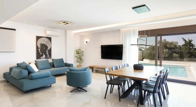 Коттедж Villa Santa Ιrini 3 - With Heated Pool