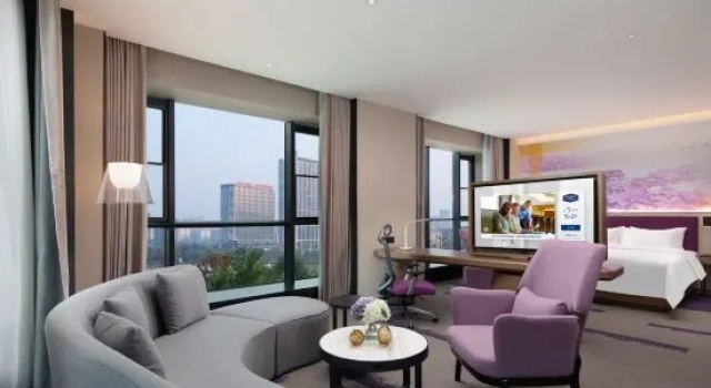 Одноместный люкс Deluxe Hampton by Hilton Yibin Railway Station