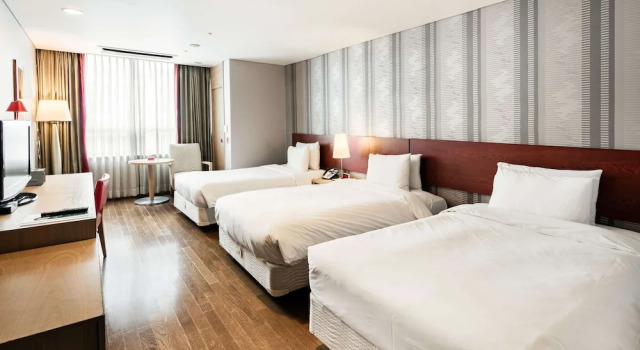 Трёхместный номер Deluxe Ramada Hotel and Suites Seoul Namdaemun
