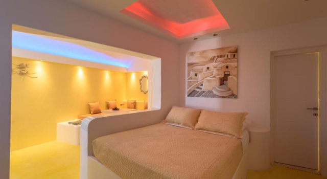 Двухместный люкс Abyssanto Private с видом на Кальдеру, море и закат Abyssanto Suites and Spa