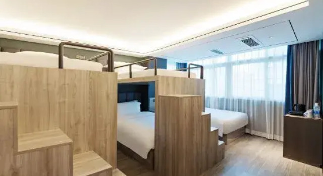 Кровать в общем номере Xinyuan E-Sport Hotel