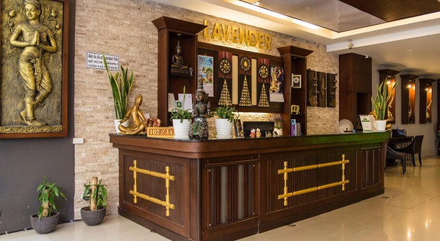 Кровать в общем номере New Lavender Hotel Patong